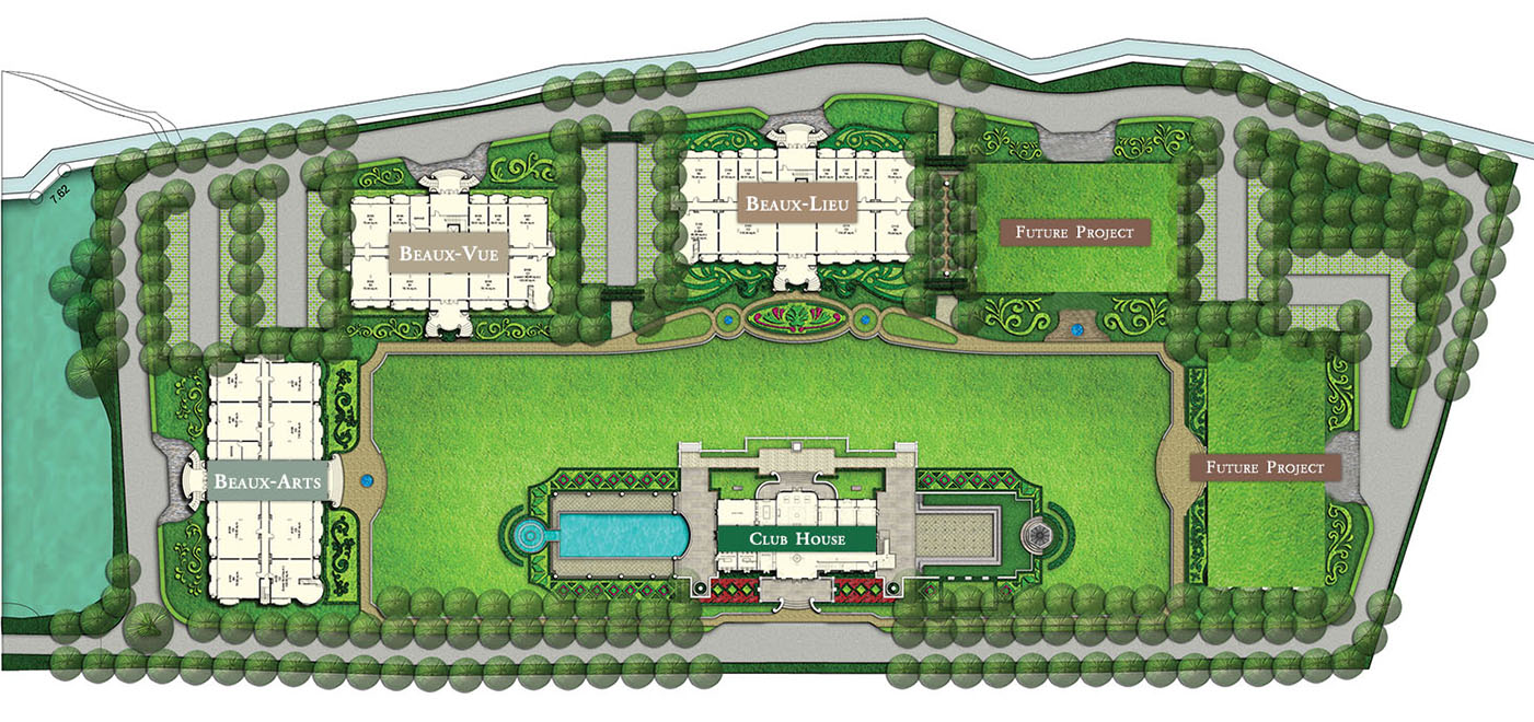 แผนผังโครงการ | Chateau De Khaoyai The Residence